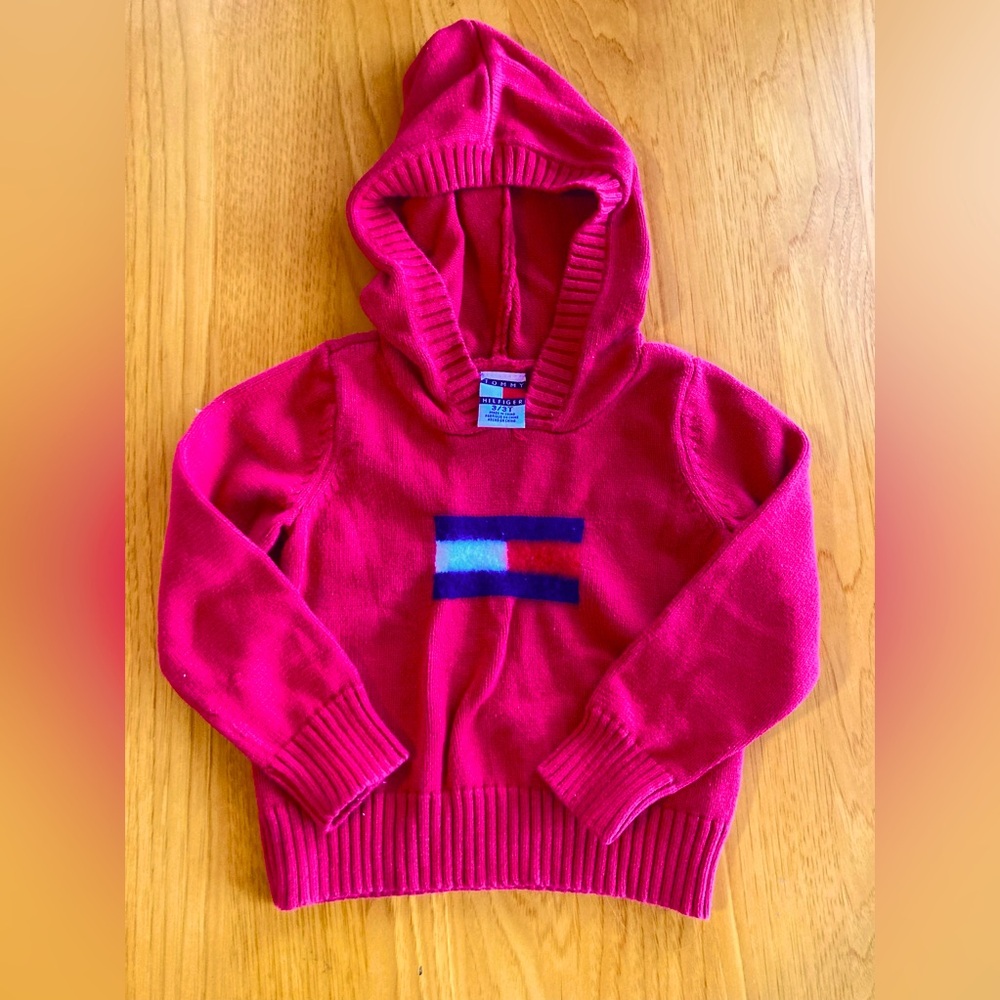 Tommy Hilfiger EUC Sweatshirt VINTAGE 3T Boys Girls Baby Kids Sweater Hoodie 3